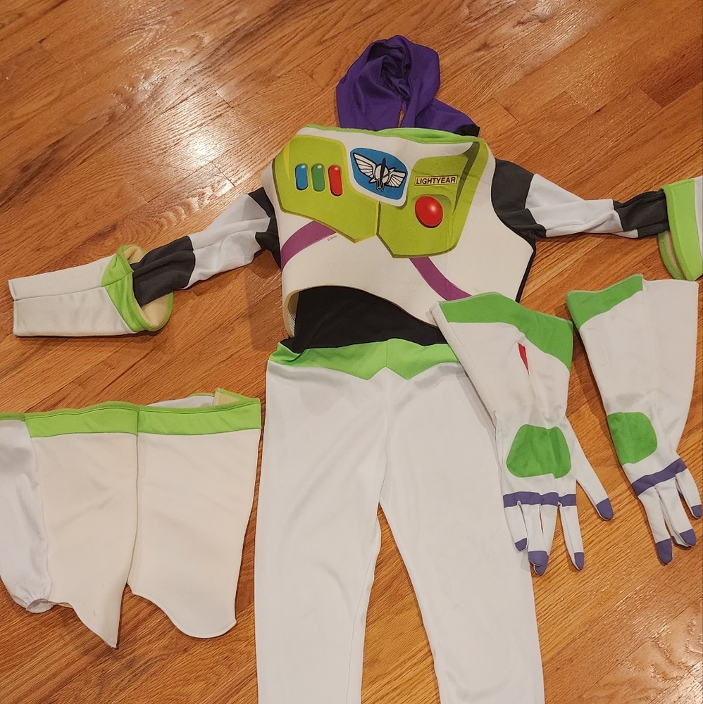 Boys One Piece Buzz Light Costume Med
